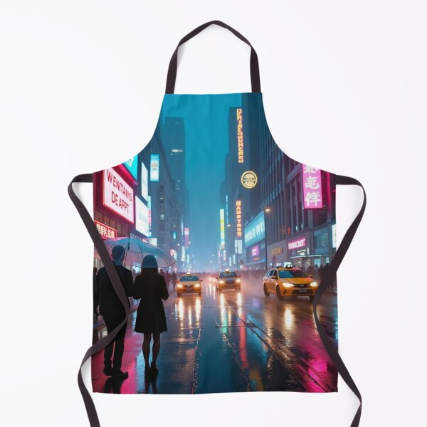 Item preview, Neon Reflections | Rainy City Evening designed and sold by nhk999.