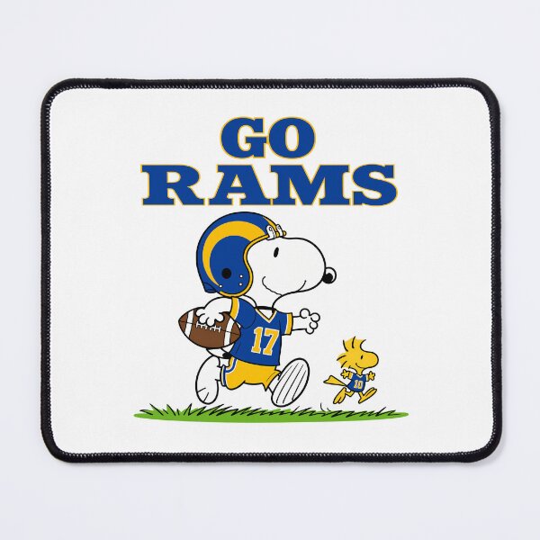 Item preview, Snoopy & Woodstock Los Angeles Rams Football Retro F409 designed and sold by GLUVY-THEME.