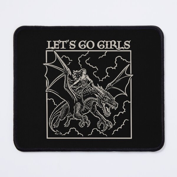 Item preview, Let's Go Girls Retro Dragon Rider designed and sold by amelia5zebq2.