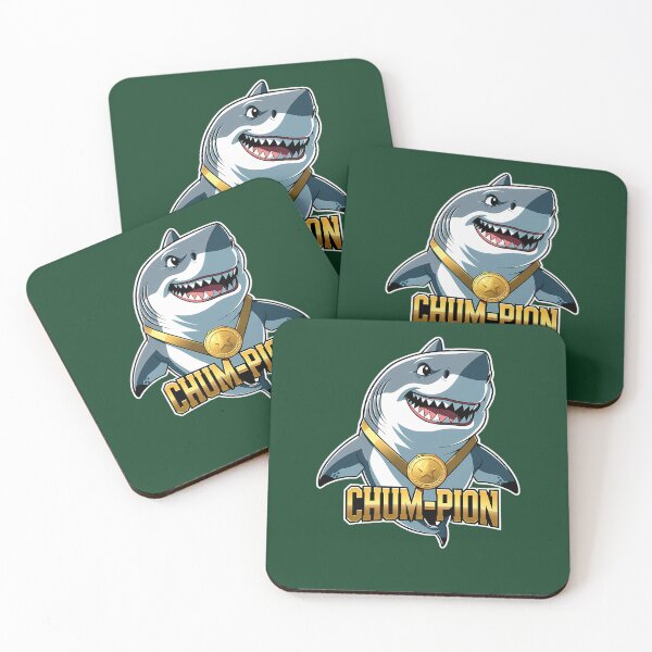 Item preview, Chum-Pion Funny Shark Pun 253 designed and sold by MCCreative22.