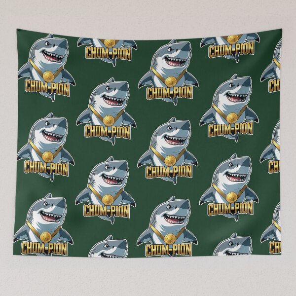 Item preview, Chum-Pion Funny Shark Pun 253 designed and sold by MCCreative22.