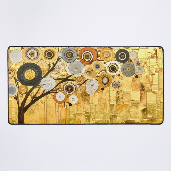 Item preview, Ornate Gold Leaf and Mosaic Circle Tree designed and sold by Vicky Brago-Mitchell®.