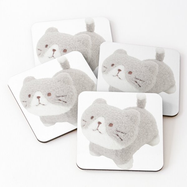 Item preview, grey tabby cat plushie designed and sold by teethfairy.