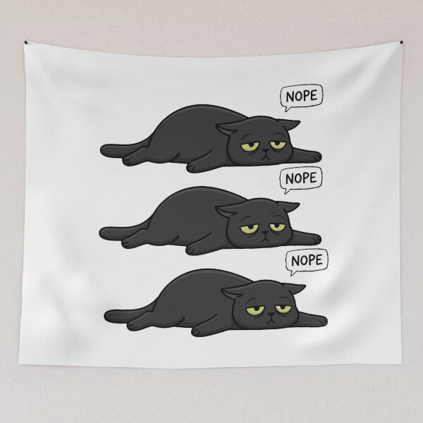 Item preview, Tired Cat - Today NOPE designed and sold by conamor-bymel.