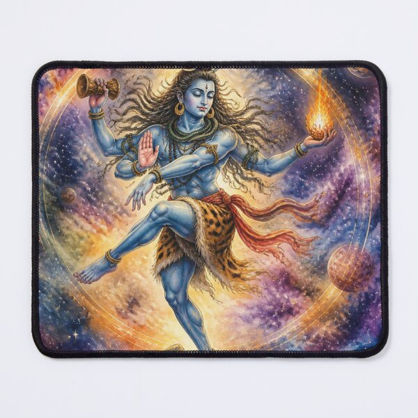Item preview, Watercolor Nataraja Cosmic Dance in Nebula Space designed and sold by RM.creativeworks.