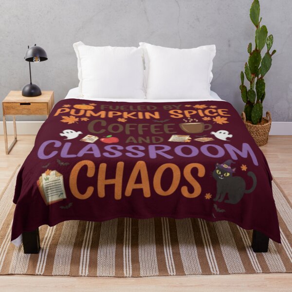 Item preview, Fueled Pumpkin Spice Coffee Classroom Chaos Graphic designed and sold by Exquisite Design Studio „Paculówka”.