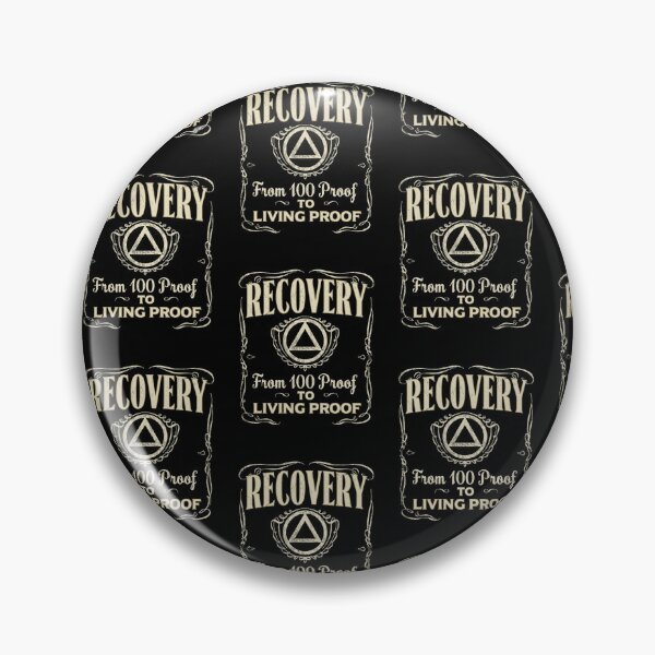 Item preview, Recovery Living Proof Sober Anniversary Vintage Distressed Emblem Design designed and sold by Fatherday.