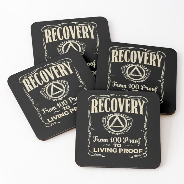 Item preview, Recovery Living Proof Sober Anniversary Vintage Distressed Emblem Design designed and sold by Fatherday.