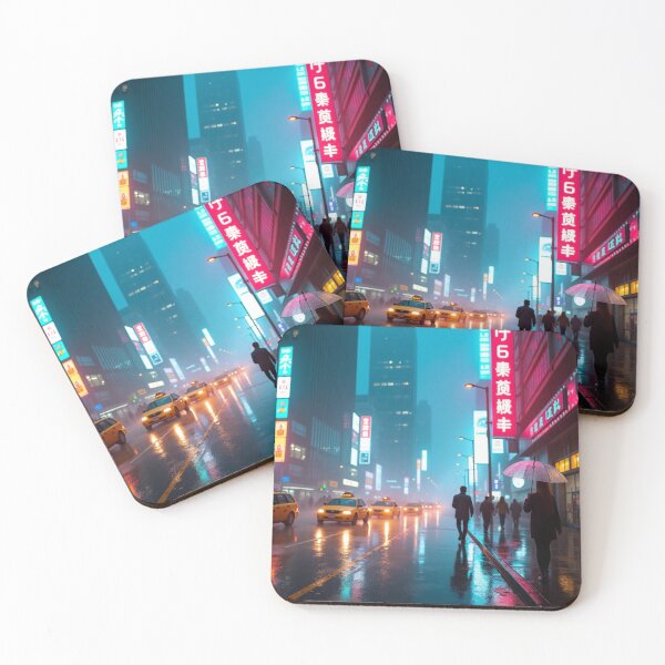 Item preview, Midnight Boulevard  Neon Rain Dreamscape designed and sold by nhk999.