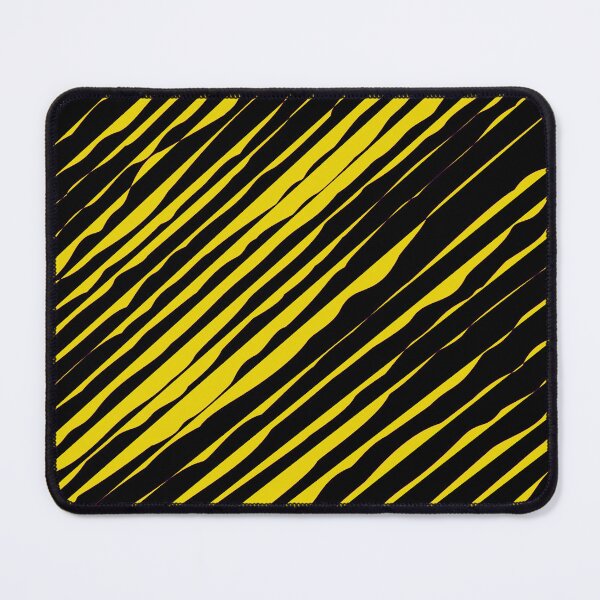 Item preview, Black and Yellow Slanted Organic Stripe Pattern | Dark Minimal Alt Aesthetic with yellow | Dark Feminine Y2K with yellow designed and sold by dfly-creations.