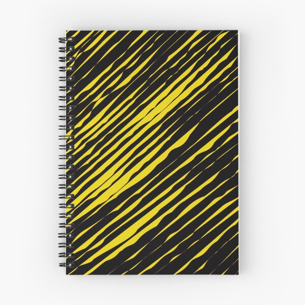 Item preview, Black and Yellow Slanted Organic Stripe Pattern | Dark Minimal Alt Aesthetic with yellow | Dark Feminine Y2K with yellow designed and sold by dfly-creations.