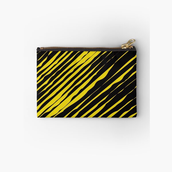 Item preview, Black and Yellow Slanted Organic Stripe Pattern | Dark Minimal Alt Aesthetic with yellow | Dark Feminine Y2K with yellow designed and sold by dfly-creations.