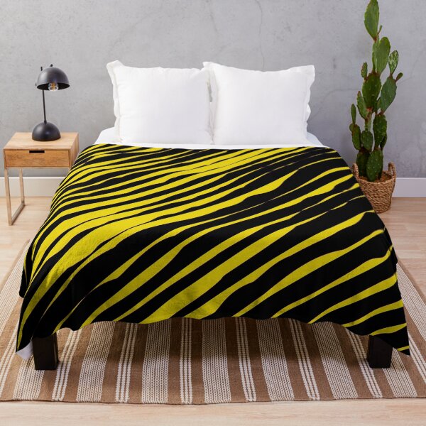 Item preview, Black and Yellow Slanted Organic Stripe Pattern | Dark Minimal Alt Aesthetic with yellow | Dark Feminine Y2K with yellow designed and sold by dfly-creations.