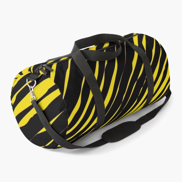 Item preview, Black and Yellow Slanted Organic Stripe Pattern | Dark Minimal Alt Aesthetic with yellow | Dark Feminine Y2K with yellow designed and sold by dfly-creations.
