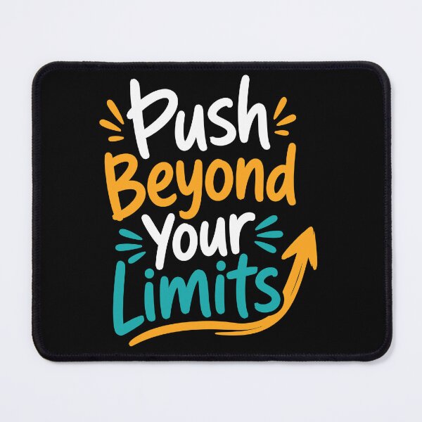 Item preview, Push Beyond Your Limits Motivational Typography T-Shirt designed and sold by rejowan-arts.