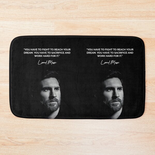 Item preview, You Have To Fight To Reach Your Dream. You Have To Sacrifice And Work Hard For It Leonel Messi Inspirational Football Quote designed and sold by Matt_Smith.