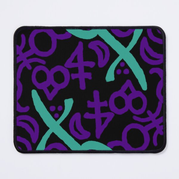 Item preview, Black, Verdigris, and Aubergine Esoteric Monogram designed and sold by QAF Warlock Patterns.