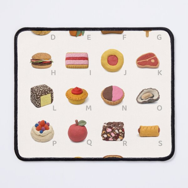 Item preview, Aussie Foods Alphabet Claymation Nursery Art designed and sold by Ooshimooshi.