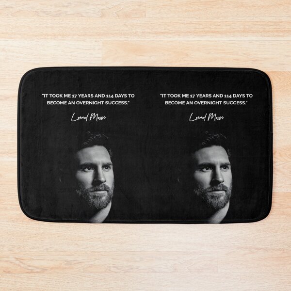 Item preview, It took me 17 years and 114 days to become an overnight success Leonel Messi Inspirational Football Quote designed and sold by Matt_Smith.