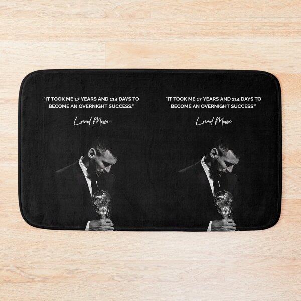 Item preview, It took me 17 years and 114 days to become an overnight success Leonel Messi Inspirational Football Quote designed and sold by Matt_Smith.