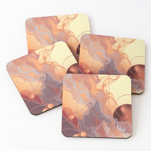Item preview, Ethereal Sunset Ink & Sacred Geometry Abstract designed and sold by KingsArtworx 2.