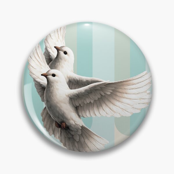 Item preview, Flying White Doves Peace Freedom Watercolor Illustration designed and sold by ZahraaStudio.