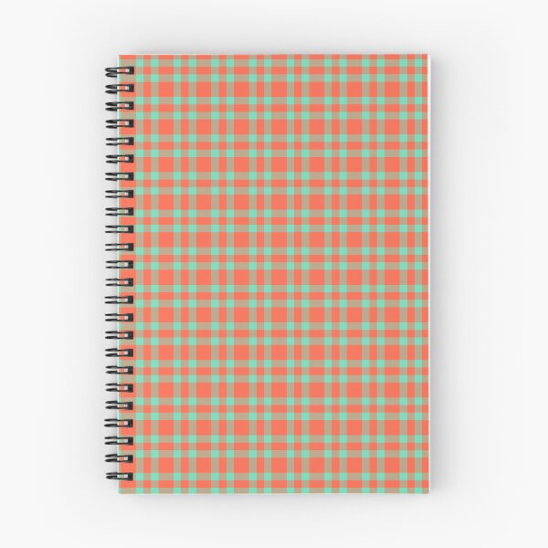 Item preview, Plaid Pattern Coral Aquamarine designed and sold by ArtbyDebbieC.
