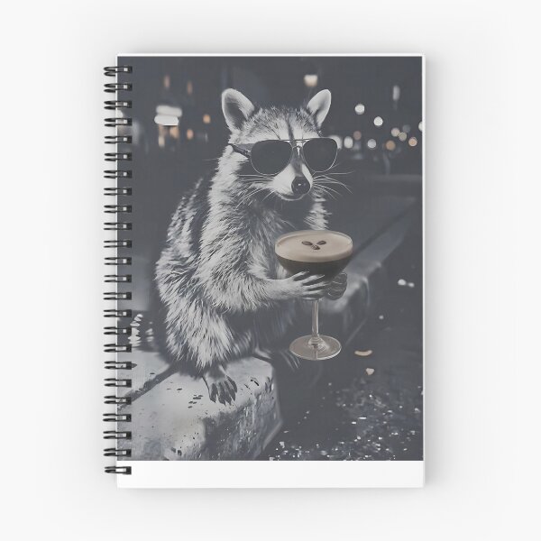 Item preview, Raccoon Funny Drinking Espresso Martinis Animal Meme Coffee  designed and sold by Setaraxia.
