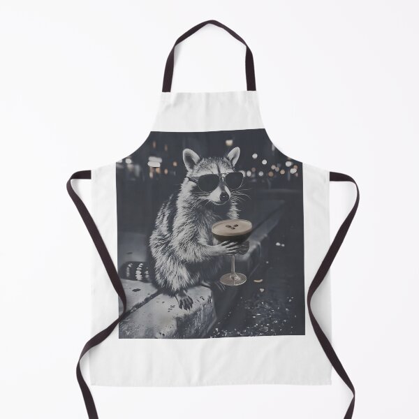 Item preview, Raccoon Funny Drinking Espresso Martinis Animal Meme Coffee designed and sold by Setaraxia.