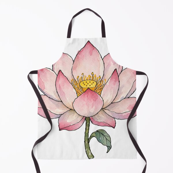 Item preview, Pink Lotus Flower in Full Bloom Watercolor designed and sold by Jessie's Palette.