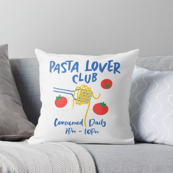 Item preview, Pasta Lover Club Funny Spaghetti Fork Tomato Foodie Noodle T-Shirt designed and sold by gidget-gadget.