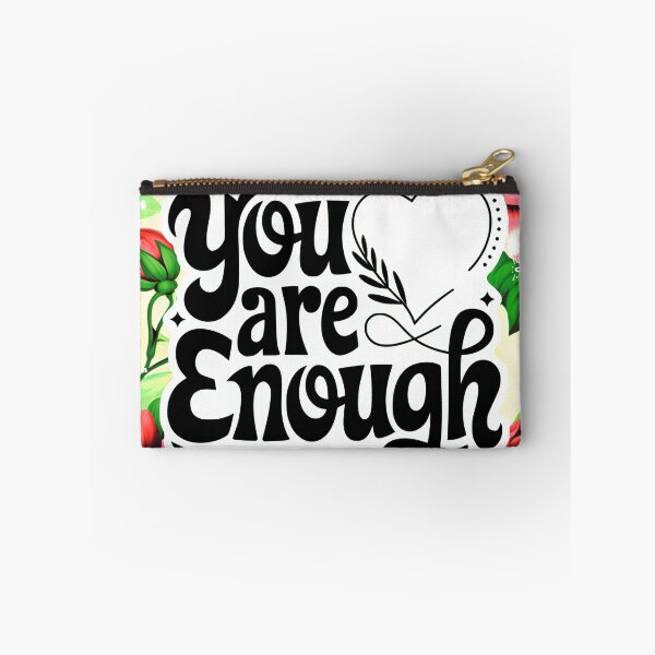Item preview, Positive Affirmation 'You Are Enough' Flowers And Leaves designed and sold by DEC02.