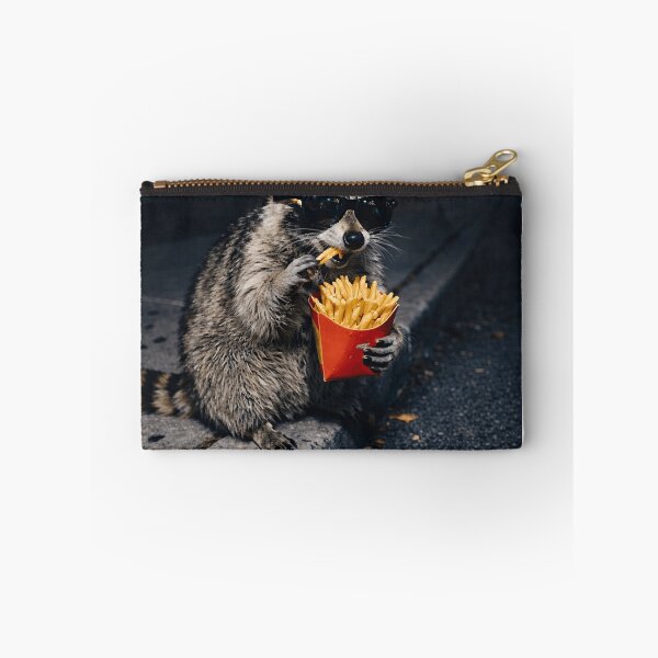 Item preview, Cute Raccoon Eating French Fries Meme Trash Panda Funny designed and sold by Setaraxia.