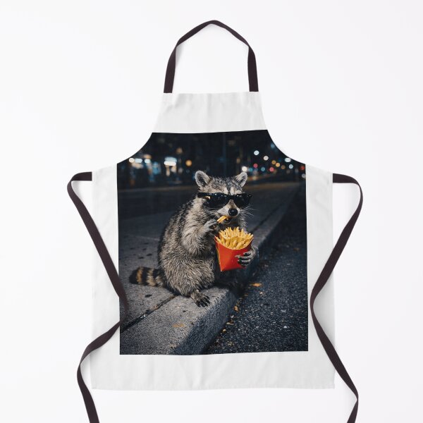Item preview, Cute Raccoon Eating French Fries Meme Trash Panda Funny designed and sold by Setaraxia.