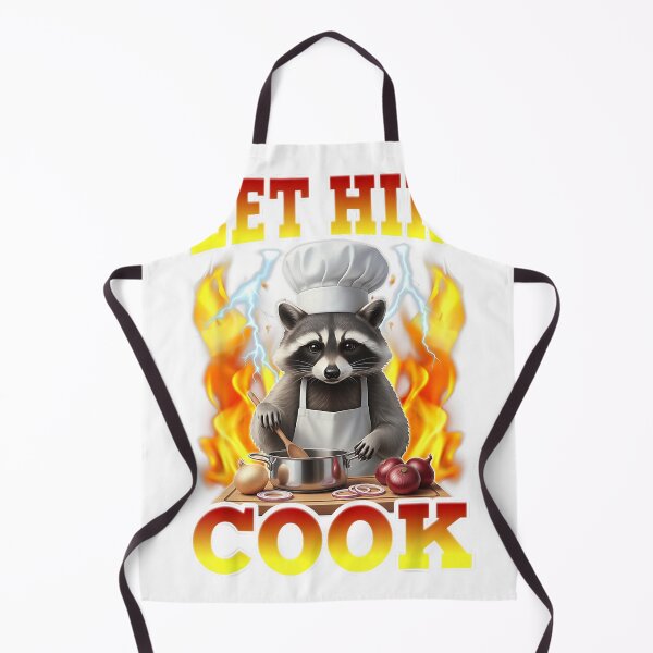 Item preview, Let Him Cook Funny Sarcastic Raccoon MasterChef Meme T-Shirt designed and sold by eBoy31.