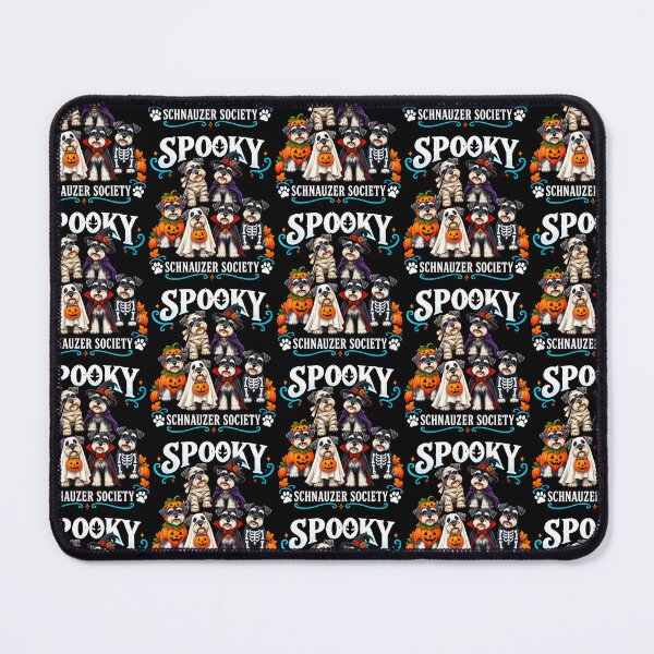 Item preview, Cute Funny Spooky Schnauzer Society Boo Skeleton Dog Ghosts designed and sold by OddityVault.