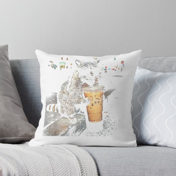 Item preview, Funny Raccoon Drinking iced Animal Meme Coffee Raccon cute  designed and sold by Setaraxia.