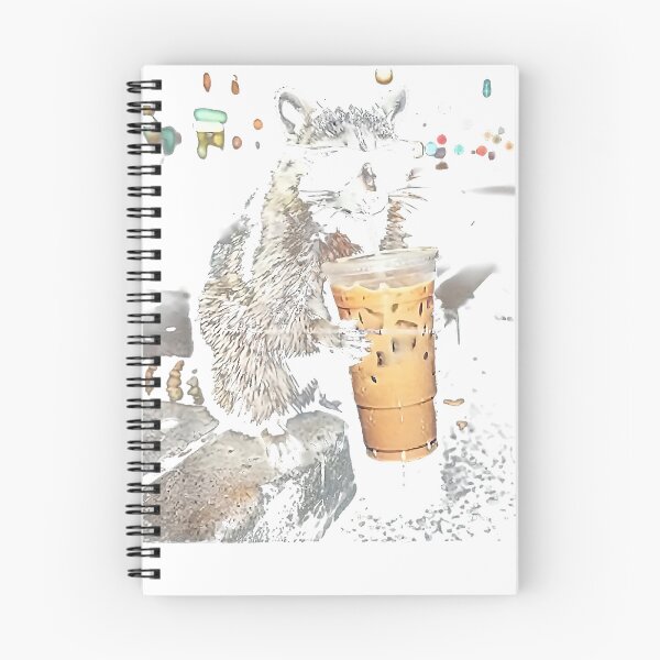 Item preview, Funny Raccoon Drinking iced Animal Meme Coffee Raccon cute  designed and sold by Setaraxia.