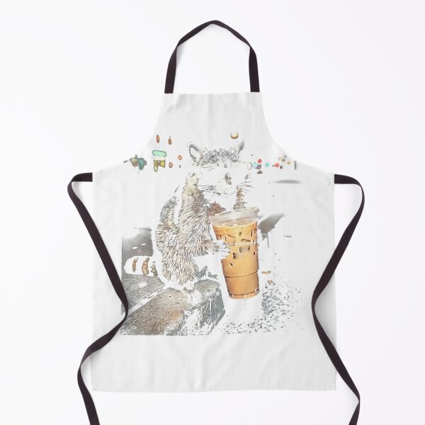 Item preview, Funny Raccoon Drinking iced Animal Meme Coffee Raccon cute designed and sold by Setaraxia.
