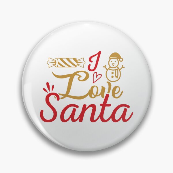 Item preview, I Love Santa Christmas Quote Festive Holiday Vibes designed and sold by FuzionRaptor.