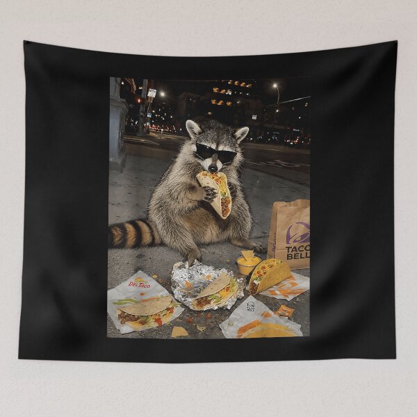Item preview, Funny Raccoon Eating For Men Women Kids Taco Meme designed and sold by Setaraxia.