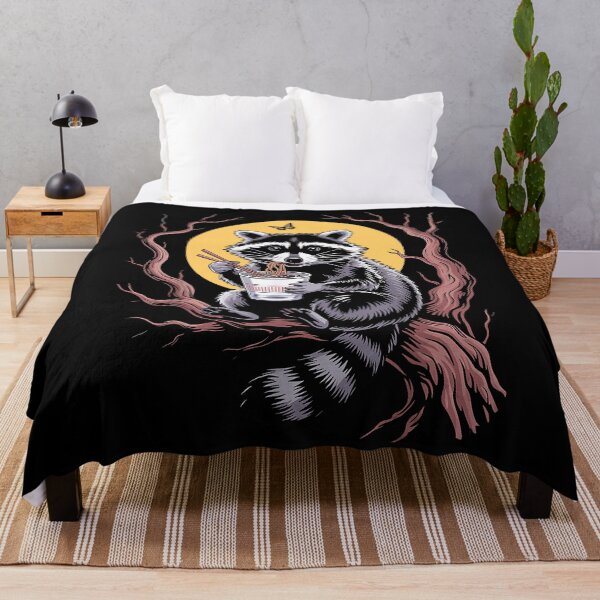 Item preview, Retro Raccoon Funny Cute Raccoon Animal Meme Foods designed and sold by Setaraxia.