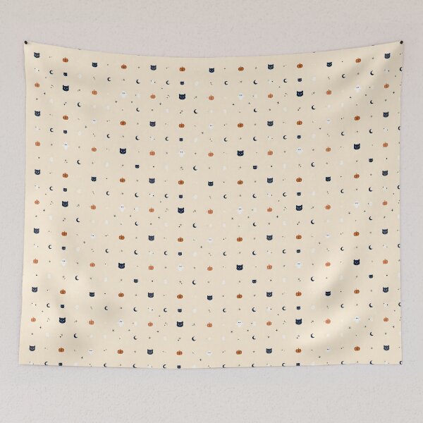 Item preview, Minimalist Cat and Pumpkins designed and sold by AlyssasCreativeBoutique.