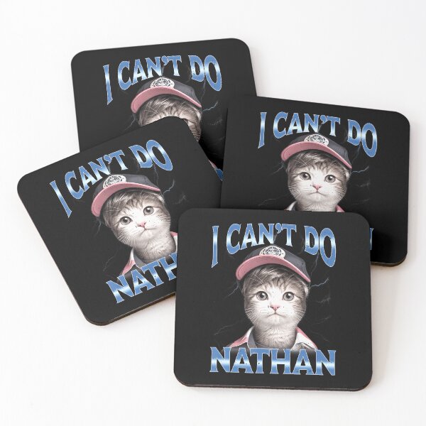 Item preview, I Cant Do Nathan Funny Video Gamer Meme Bootleg Cat designed and sold by OddityVault.