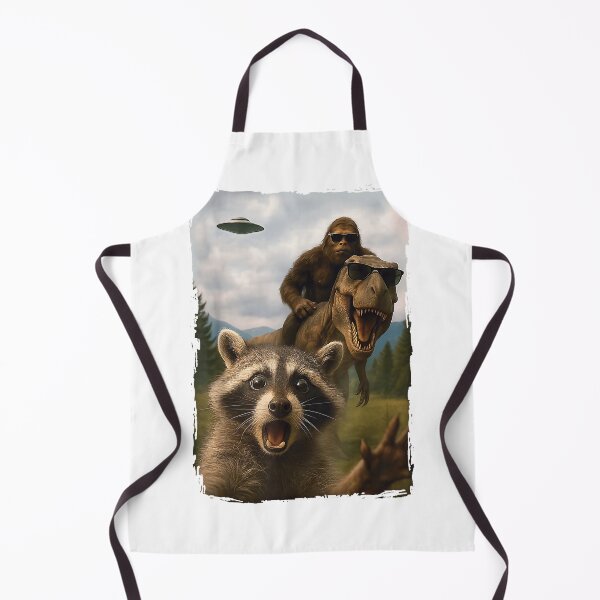Item preview, Raccoon Funny Raccon Bigfoots Selfie  Animal Meme T-Rex UFO designed and sold by Setaraxia.