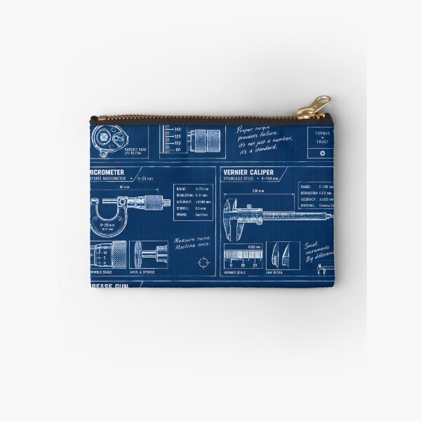 Item preview, Mechanical Blueprint Inventory Trade Tools Machinist Shirt designed and sold by StudioBilly3000.