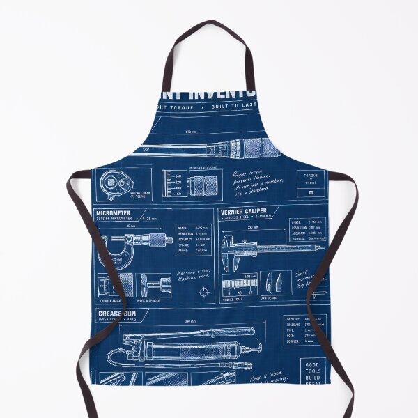 Item preview, Mechanical Blueprint Inventory Trade Tools Machinist Shirt designed and sold by StudioBilly3000.