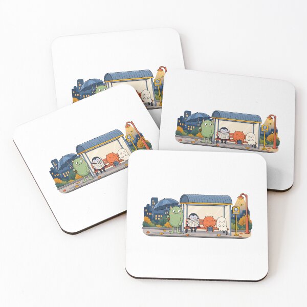 Item preview, Cute Monster Bus Stop | Kawaii Halloween Creatures designed and sold by MrDev.