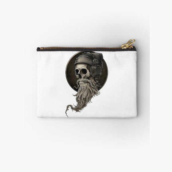 Item preview, Viking Vintage Skull Beard With Headphone designed and sold by Enchans.