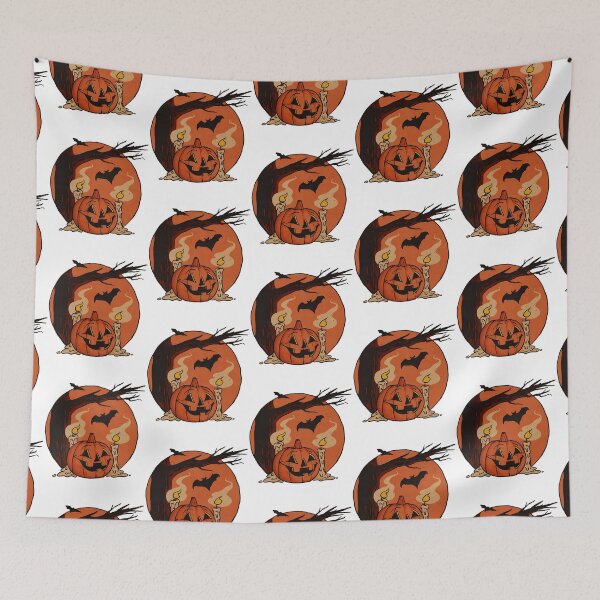 Item preview, Vintage Pumpkin Scene Halloween designed and sold by Enchans.